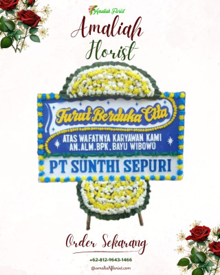 Papan Bunga Duka di Tanjung Medan